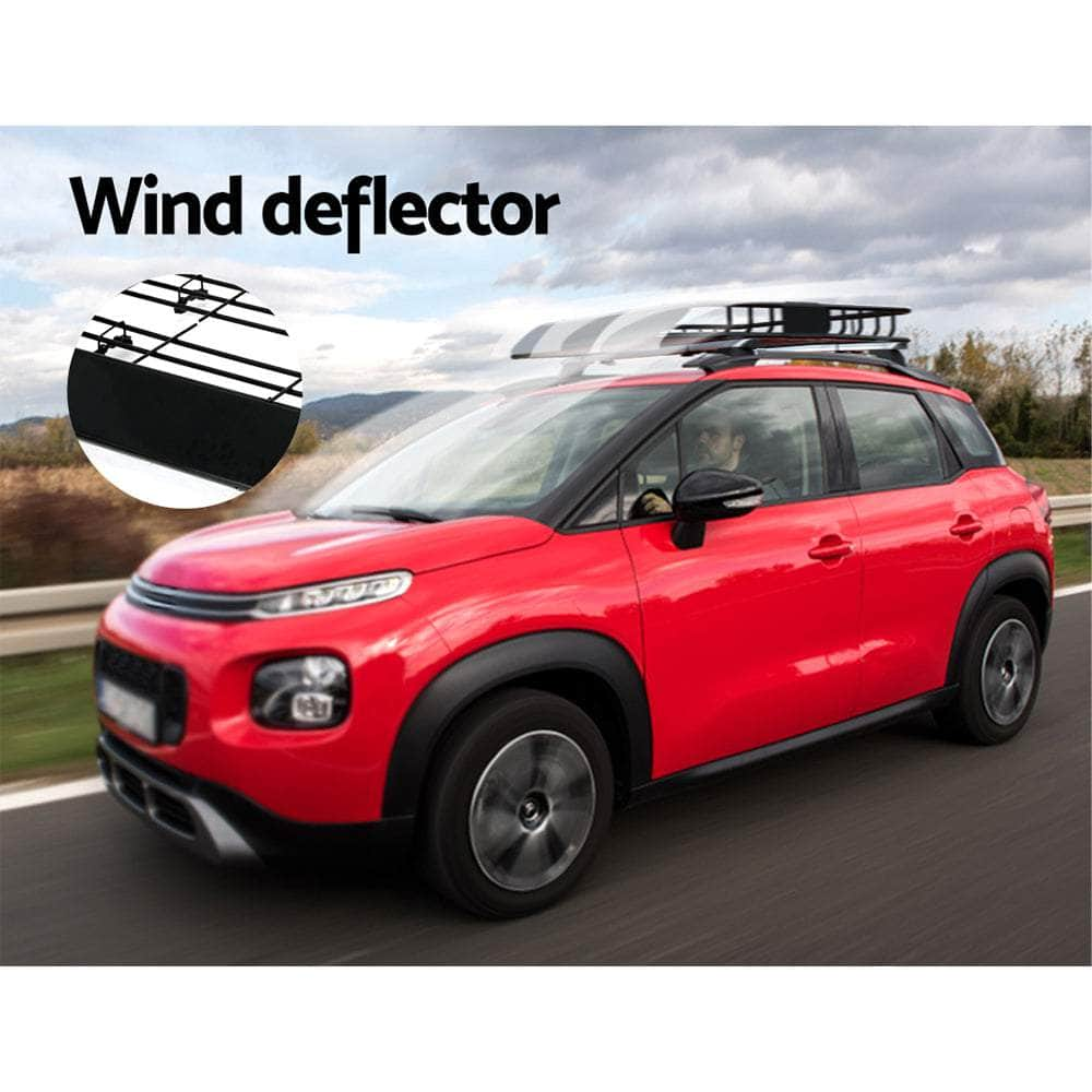 Universal Car Roof Rack Basket Luggage Carrier Steel Vehicle Cargo