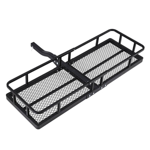 Car Roof Rack Foldable Hitch Basket Cargo Carrier 152Cm Black