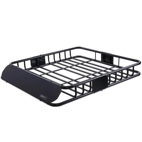 Universal Roof Rack Basket Car Luggage Carrier Steel Vehicle Cargo 112cm