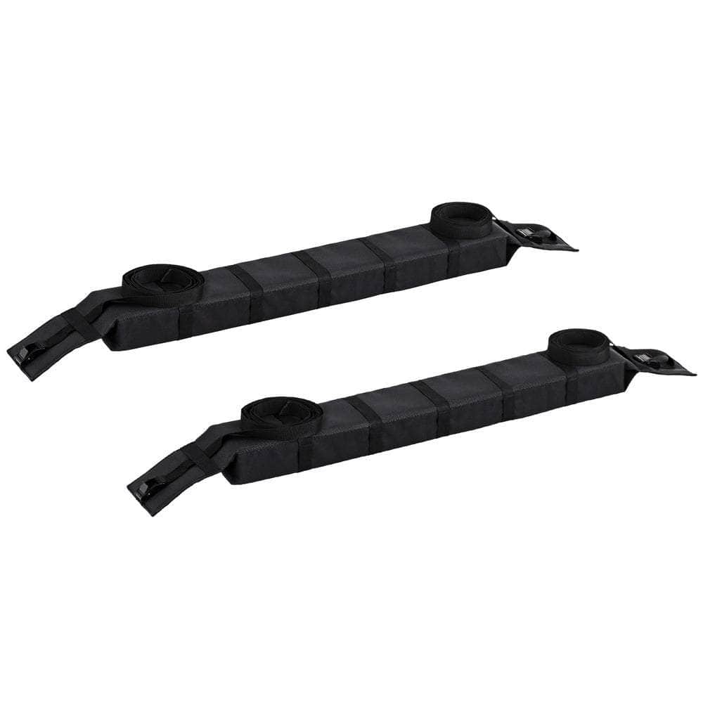 Universal Soft Car Roof Rack 116cm Kayak Luggage Carrier Black