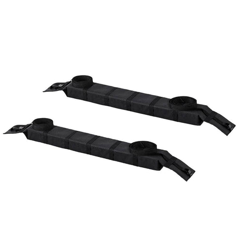 Soft Car Roof Rack 116Cm Kayak Luggage Carrier Adjustable Strap Black