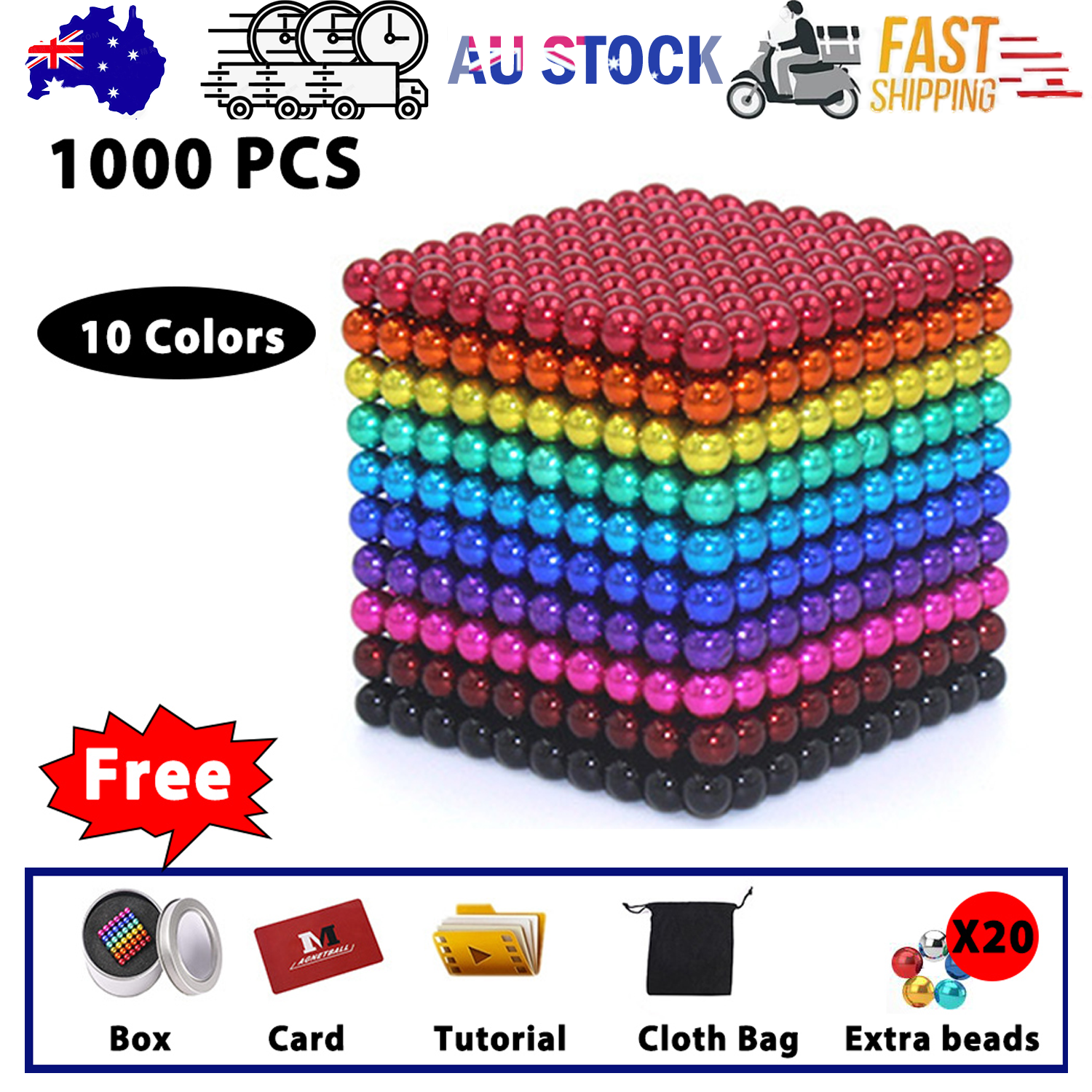 Up to 1000Pcs Building Block Stress Relief Ball Magnetic Magic Puzzle Balls Blocks