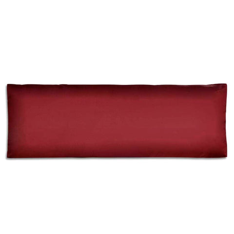 Upholstered Back Cushion Wine Red