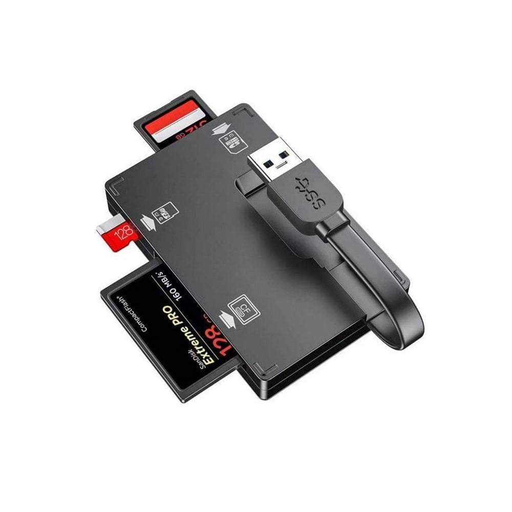 USB 3.0 Card Reader with Card Storage Case