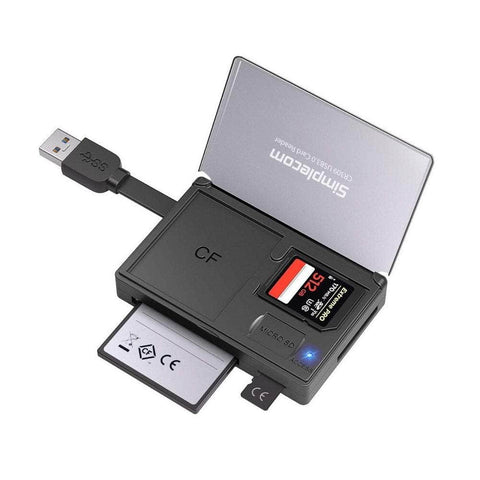 USB 3.0 Card Reader with Card Storage Case