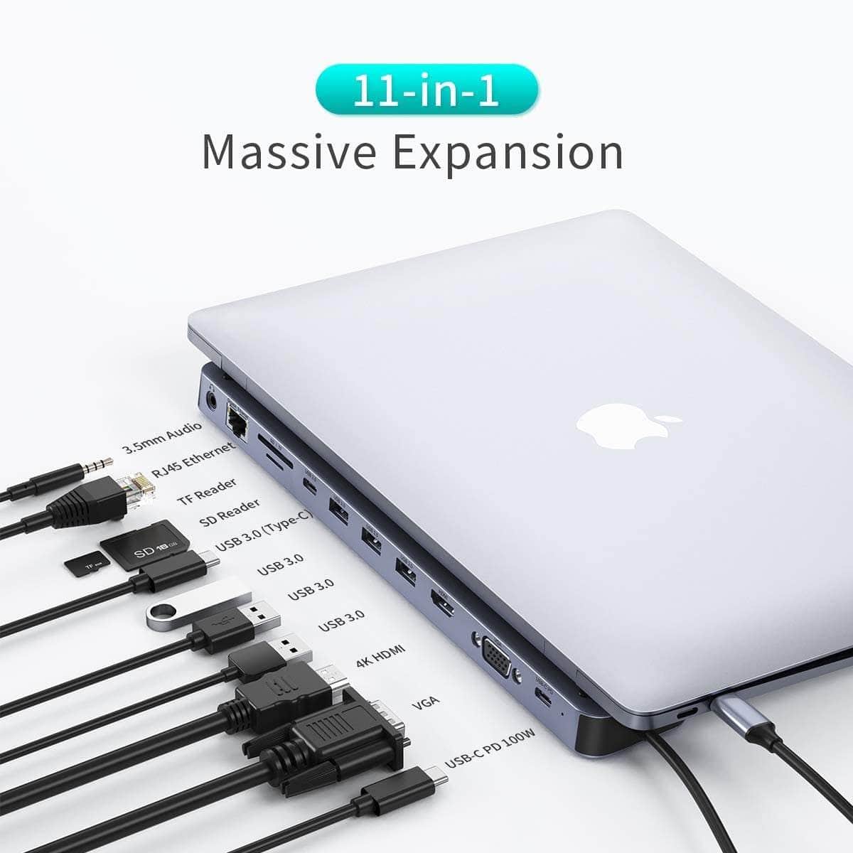 USB-C 11-in-1 Multifunction Adapter