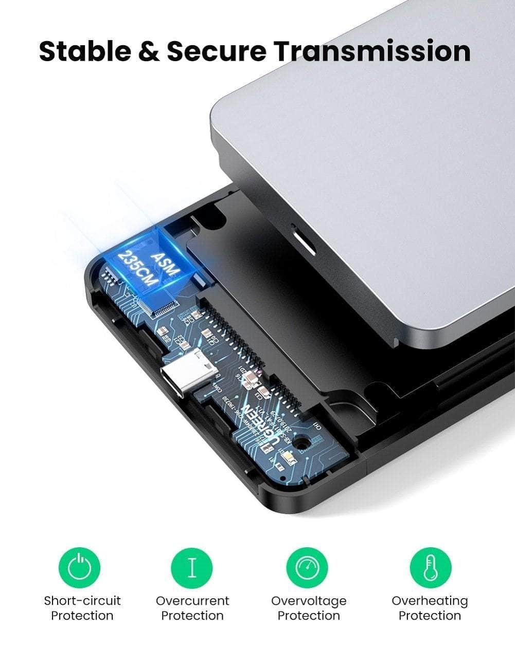USB C 2.5" Hard Drive Enclosure