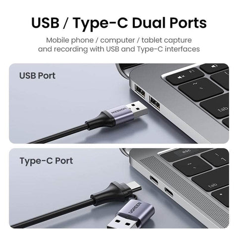 USB-C to HDMI 2 in 1 HD Video Capture Card