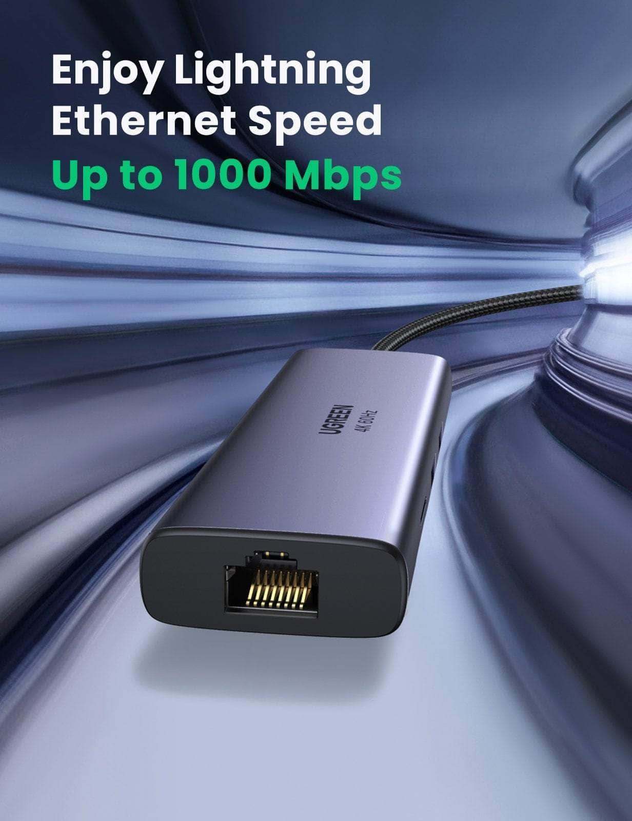 USB-C to HDMI/Ethernet Adapter with Card Reader