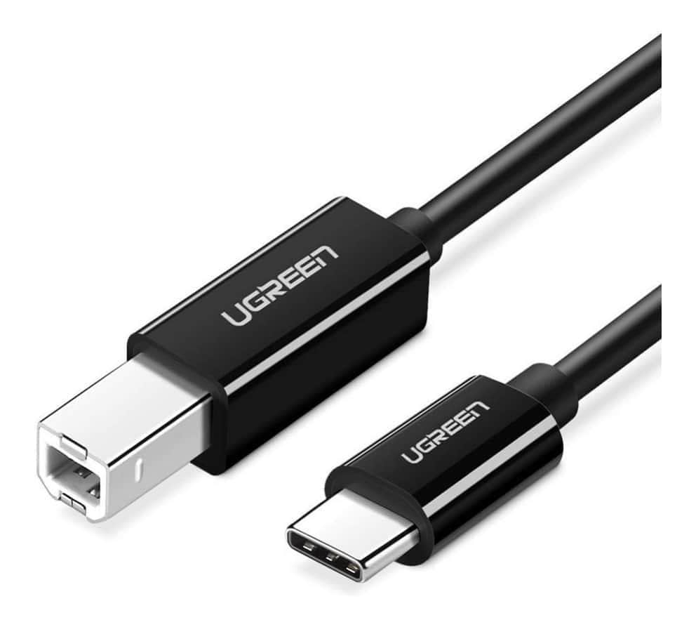 USB-C to USB 2.0 Print Cable 2m Black