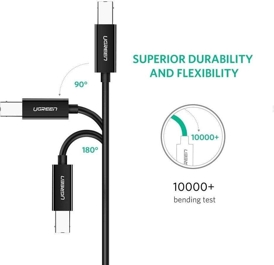 USB-C to USB 2.0 Print Cable 2m Black