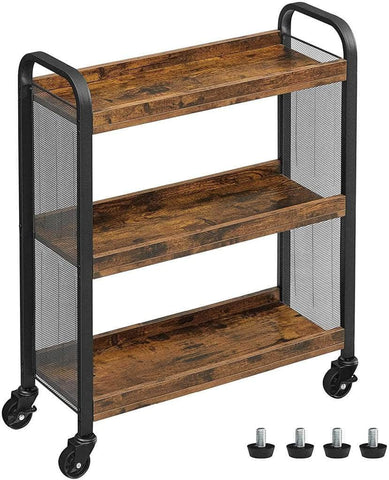 Utility Cart Rustic Brown LRC66BX