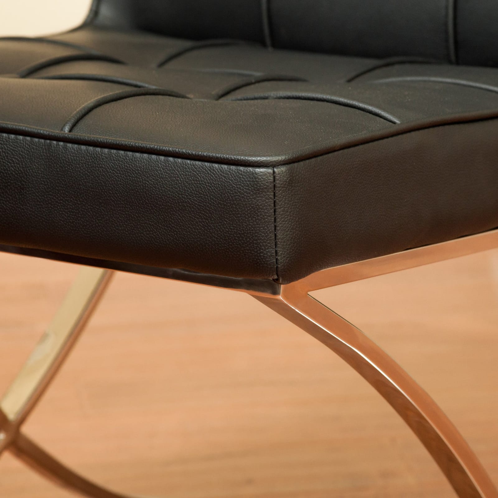 Pandora Modern Bonded Leather Dining Chair in Black - Arm Chairs & Recliners