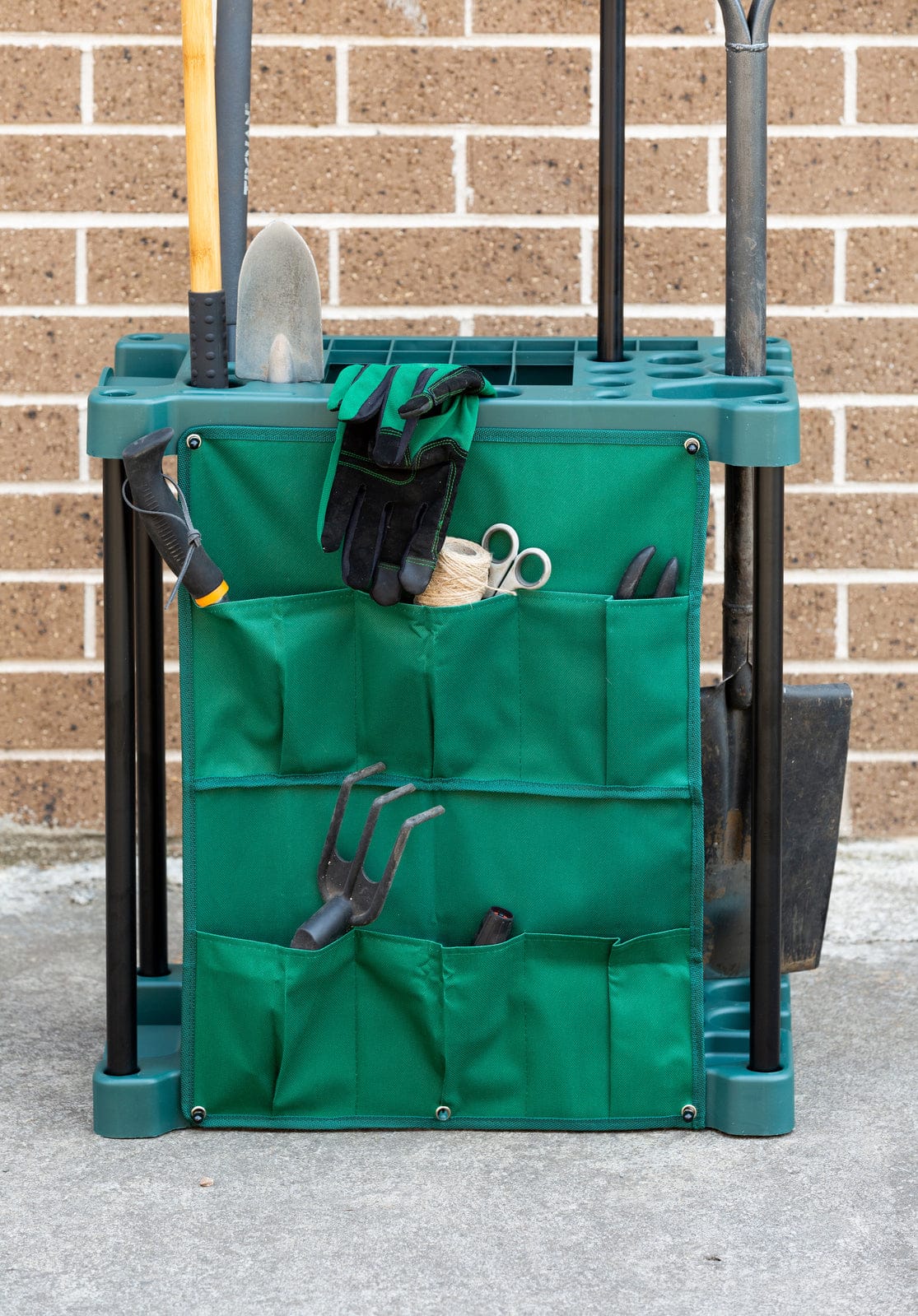 Garden Tool Storage Rack 40 Slots Organizer Holder Garage Shed Rack with Pouch, Storage Boxes - photo 7