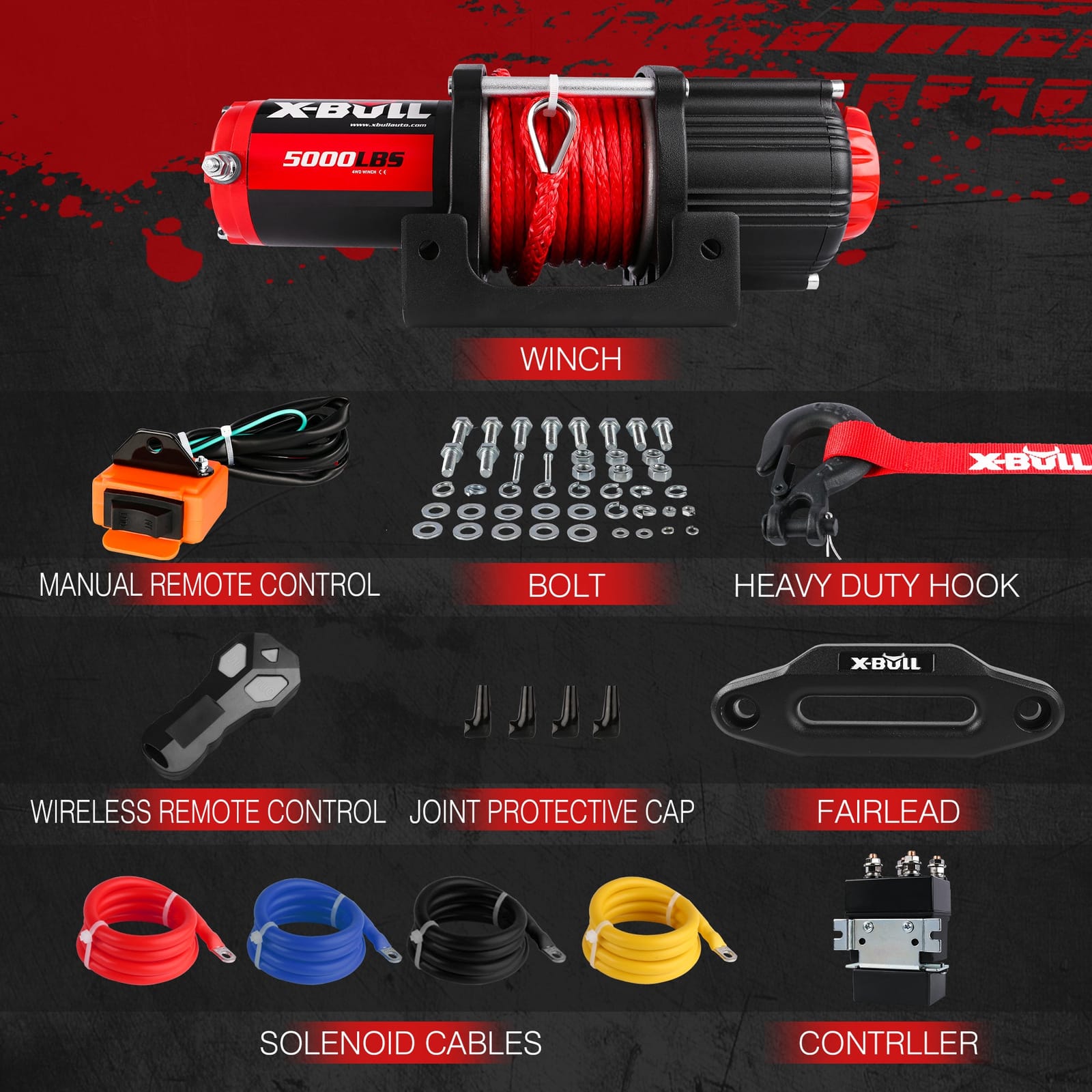 Wireless 12V Synthetic Rope Electric Winch 5000Lbs Atv Utv Boat | Automotive Lifts & Hoists - photo 11