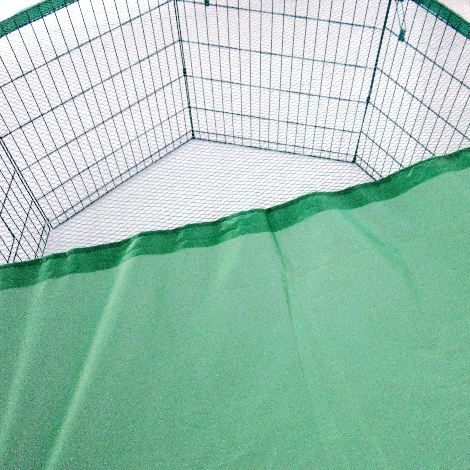 Net Cover Green for Pet Playpen Dog Cage 30in, Exercise Enclosure Fence