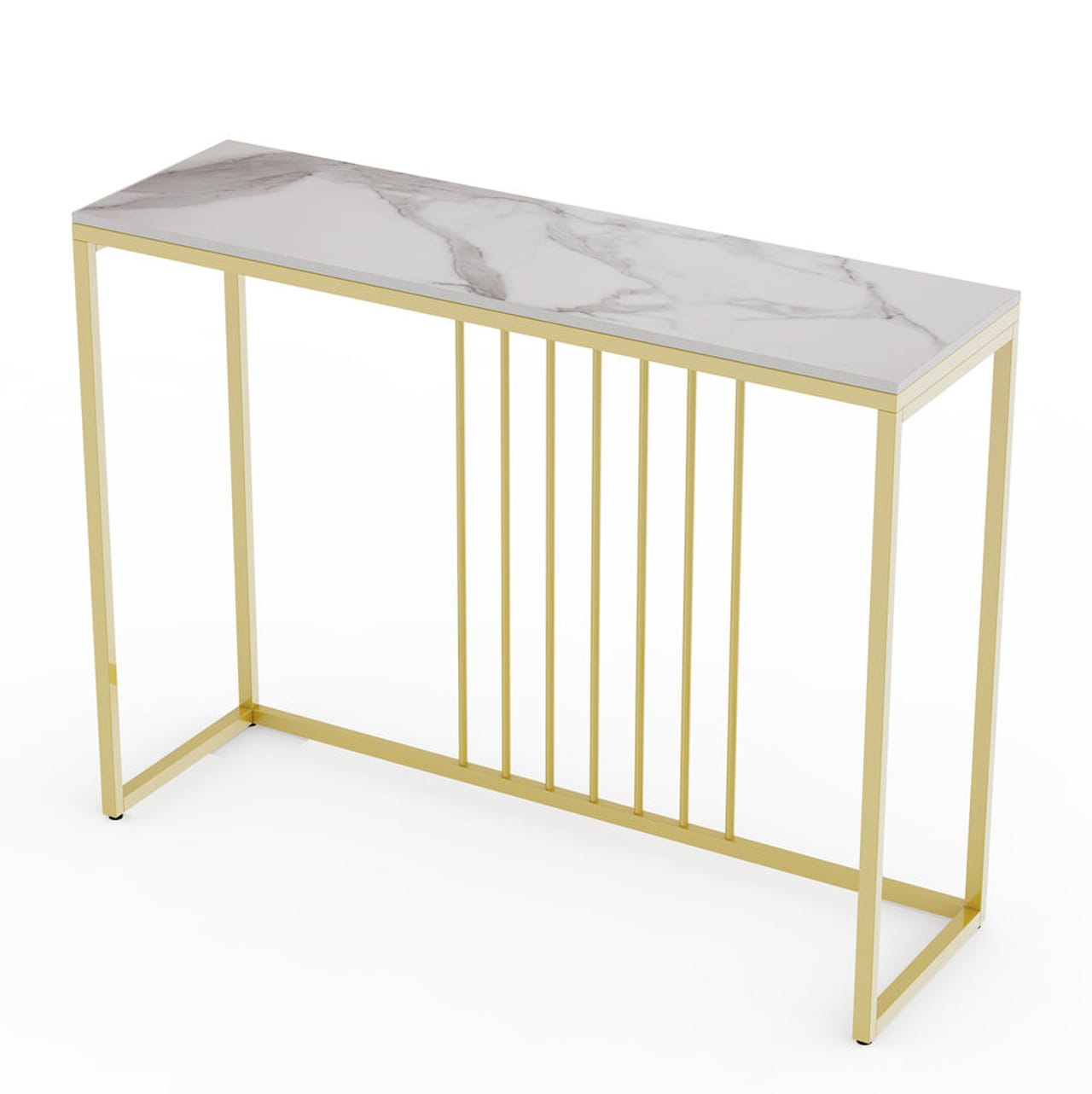 Stone Marble Console - Marble & Gold, Coffee Tables