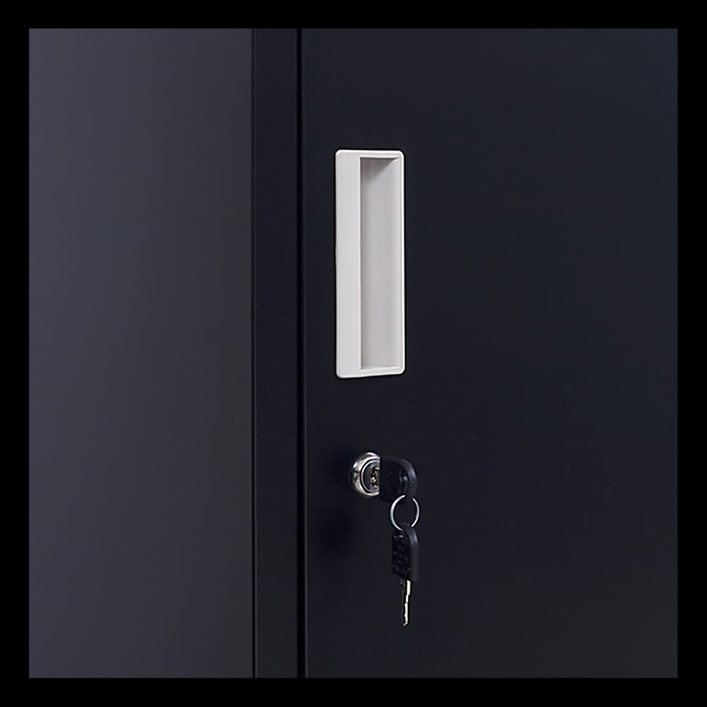 Door Locker Office Home - Dual-Compartment Vertical Wardrobe Space-Saving Organization