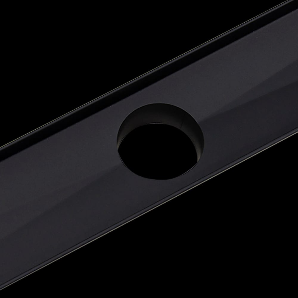 Bathroom Floor Waste - 900Mm Black Grate Shower Drain Square Pattern