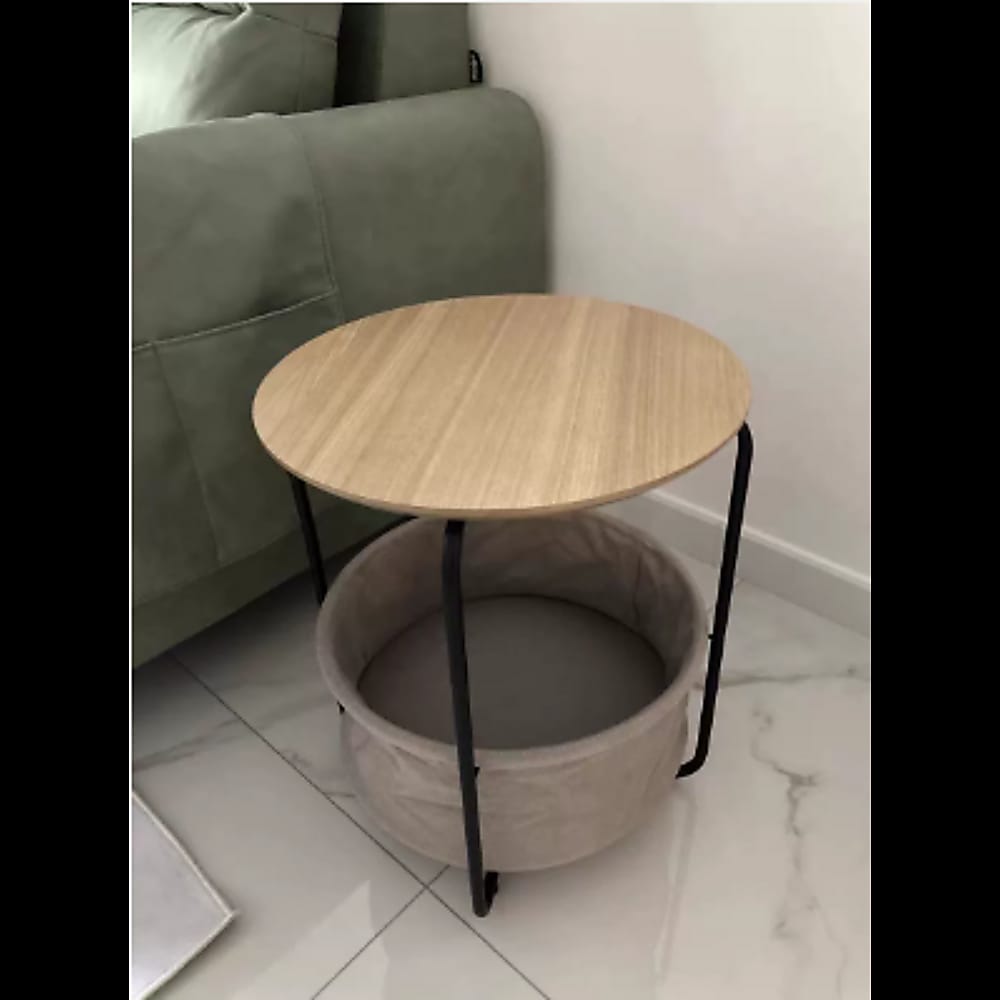 Modern Bedside Table Nightstand with Storage for Bedroom Living Room - photo 2