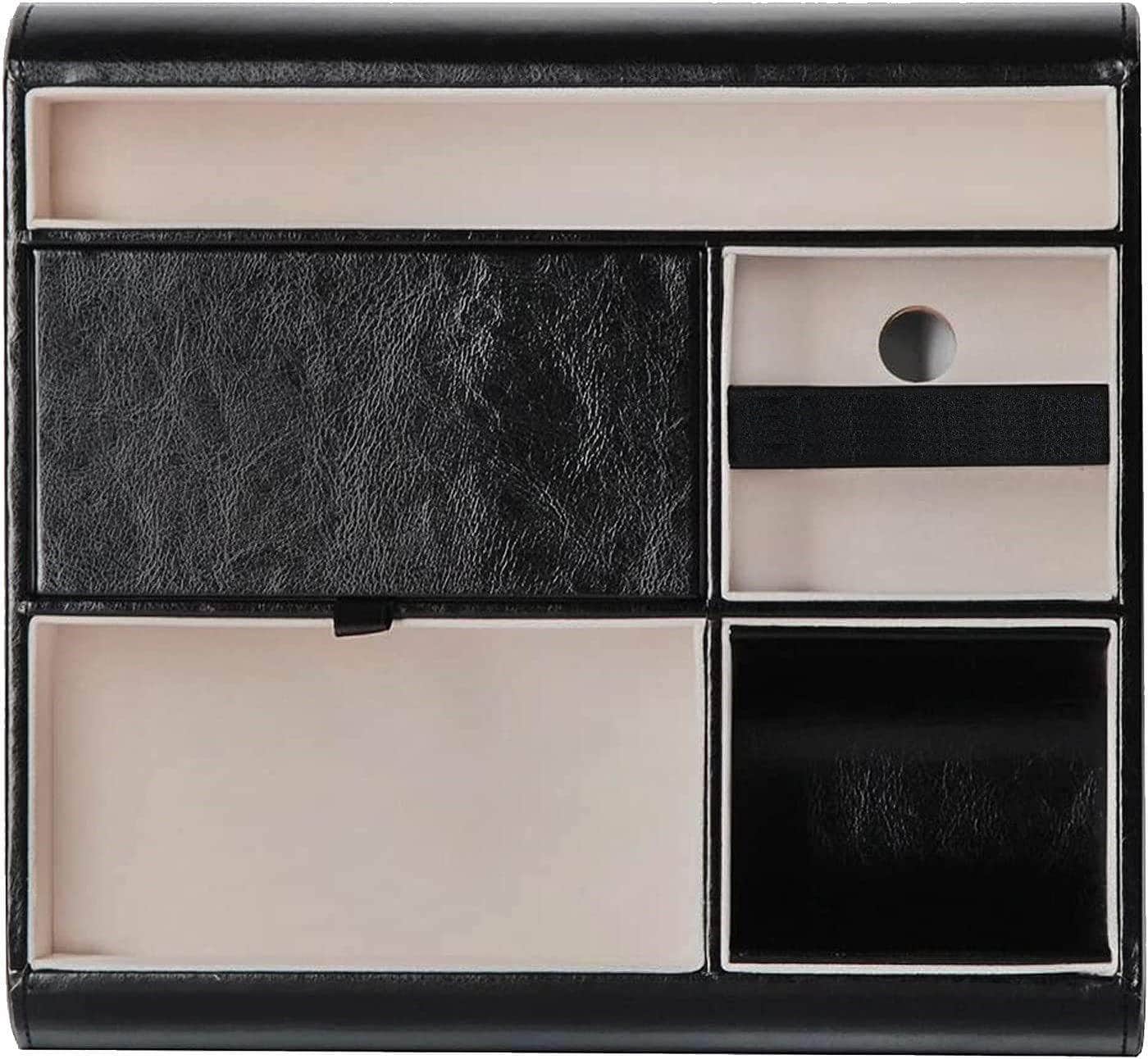 Valet Tray Leather Multi Catch Storage Box