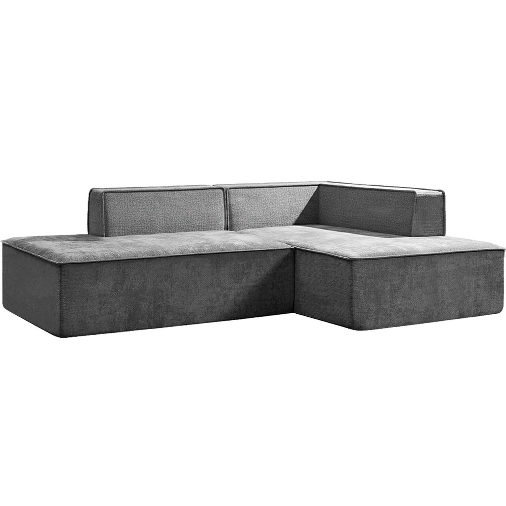 Vani 3-Seater Modular Sofa Set Dark Grey Modern Living Room Furniture