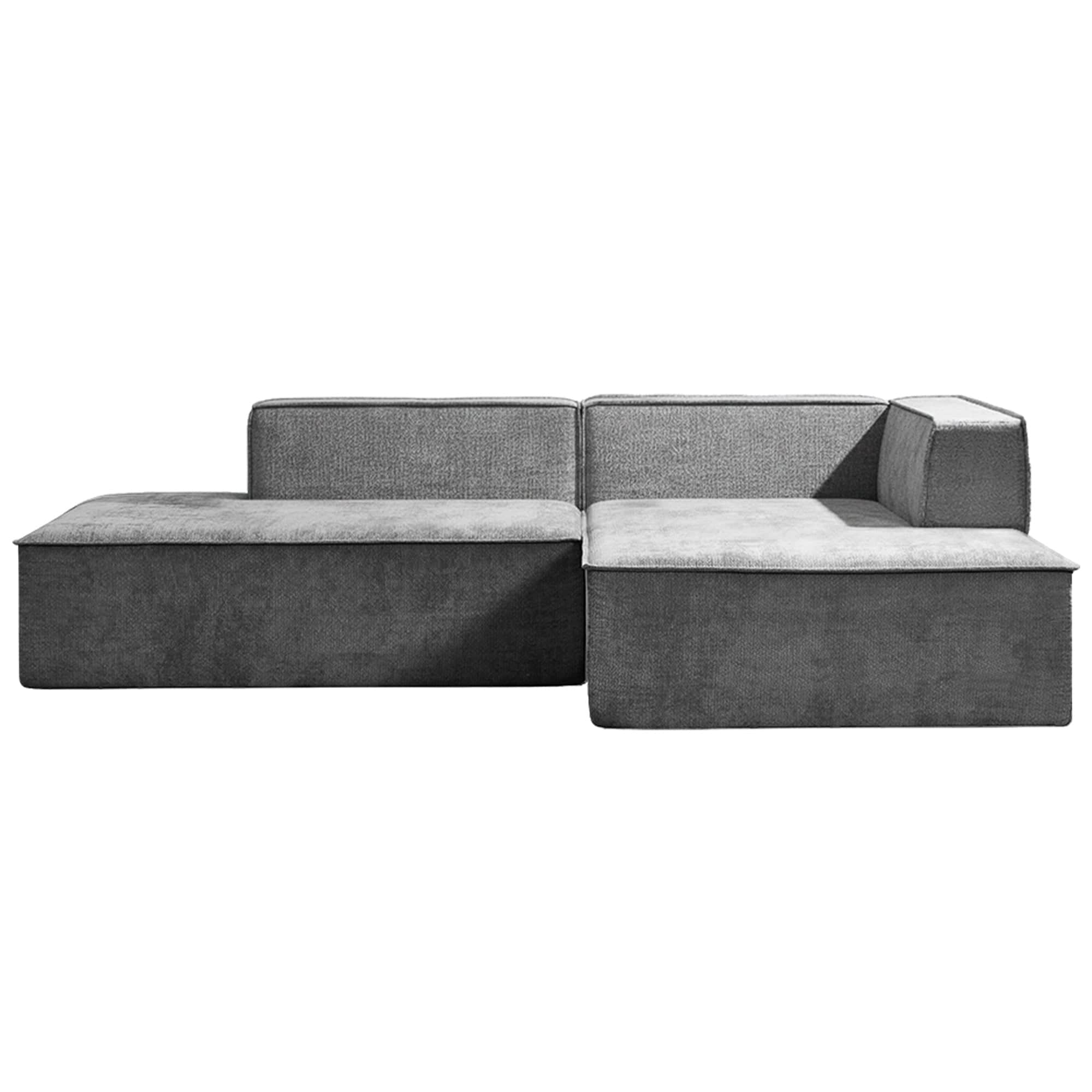 Vani 3-Seater Modular Sofa Set Dark Grey Modern Living Room Furniture