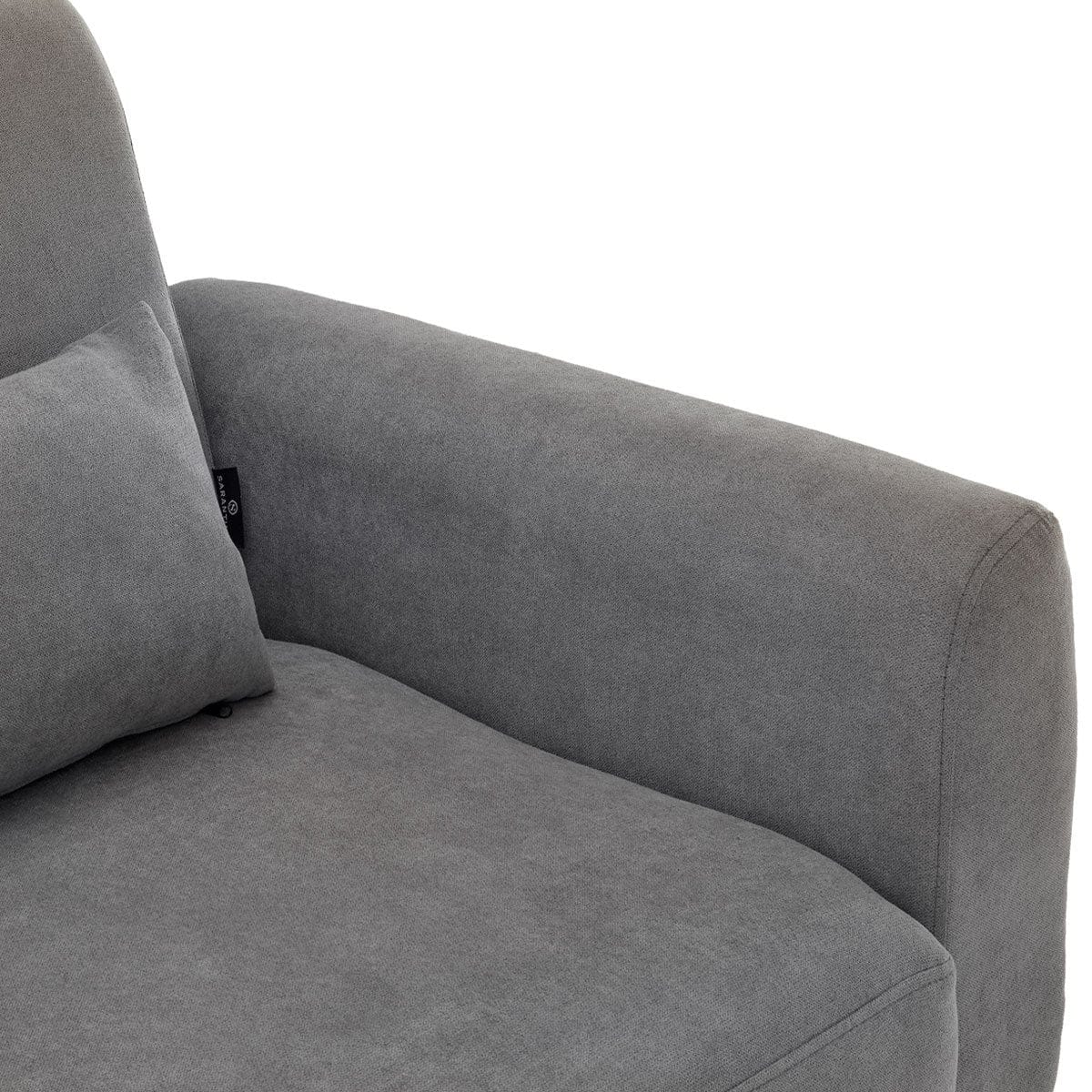 Velvet Sofa Bed Couch Lounge Chaise Cushions Light Grey
