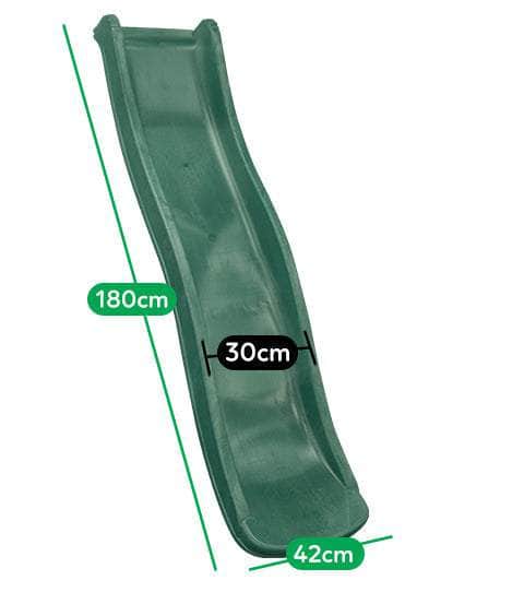 Verdant Elegance: Unveiling a 1.8m Slide in Lush Green