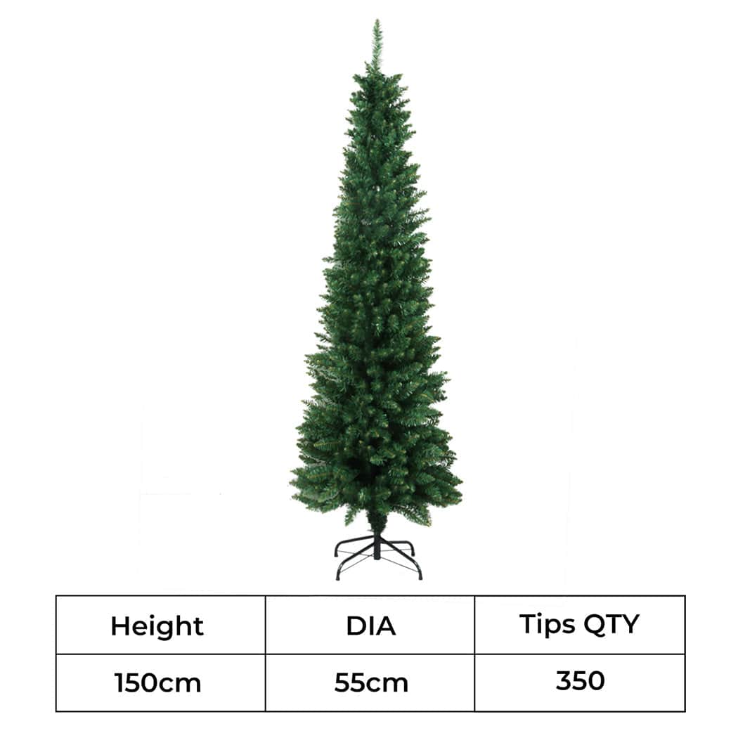 Versatile 1.5M 350 Tips Pencil Christmas Tree  Easy Assembly