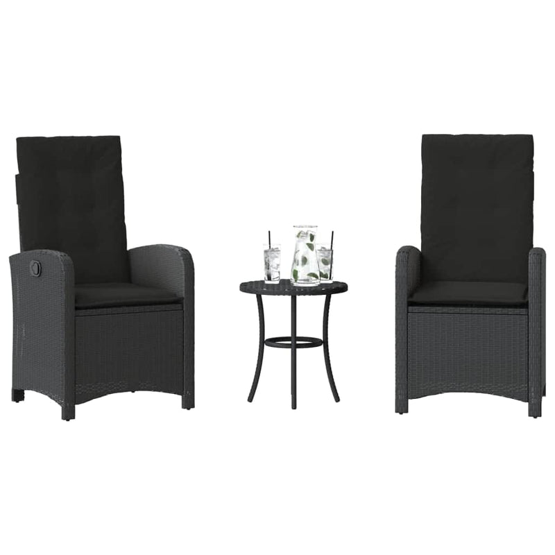 Versatile 3 Piece Bistro Set with Relaxing Seating