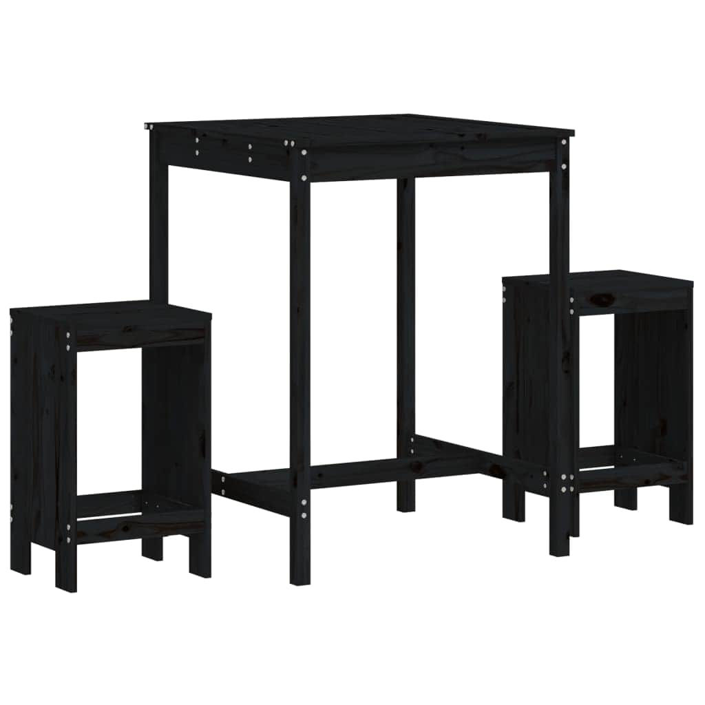 Versatile 3 Piece Garden Bar Set Relaxing Seating Garden Leisure