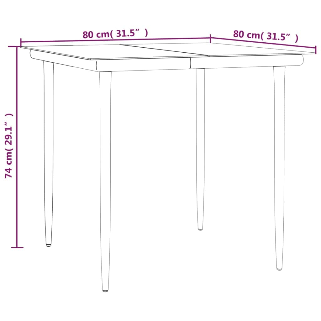 Versatile 3 Piece Garden Dining Set Daily Living Essential Summer