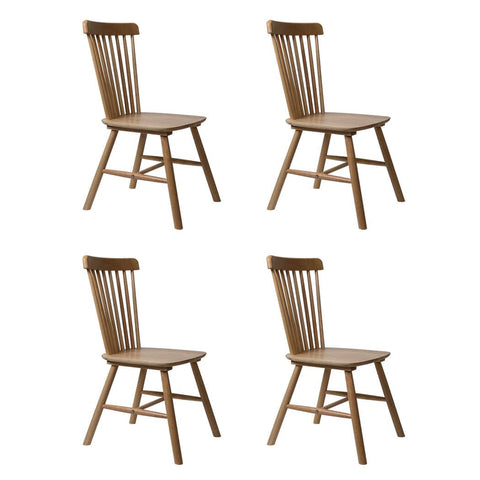 Versatile 4x Dining Chairs Kitchen Windor Oak  Soft Cushion