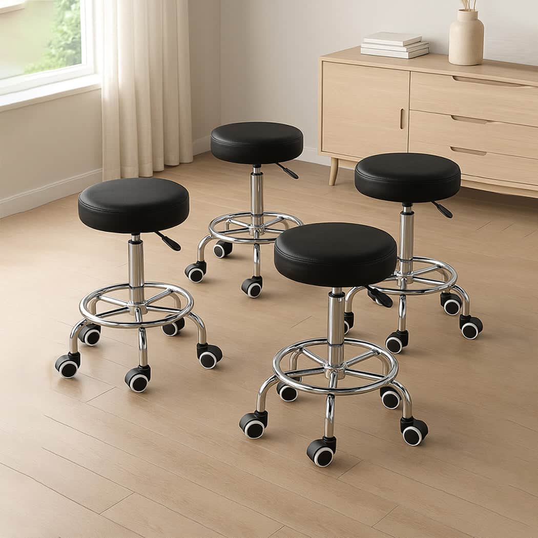 Versatile 4x Swivel Salon Barstool Hairdressing  Easy Assembly