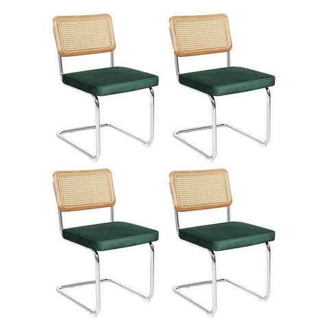 Versatile 4xRattan Chair Dining Chairs  Soft Cushion Classic