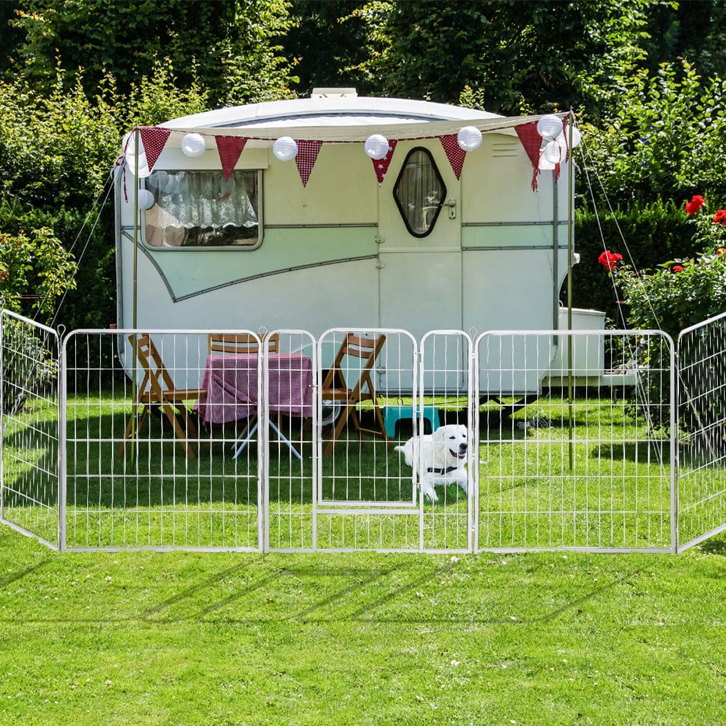 Versatile 8 Panel Pet Dog Playpen for Exercise and Enclosure | SC10 id - photo 21