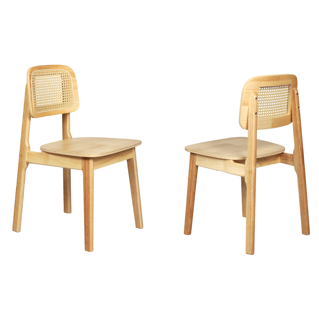 Versatile 8x Rattan Dining Chair Wooden Kitchen Chair  Sleek Modern