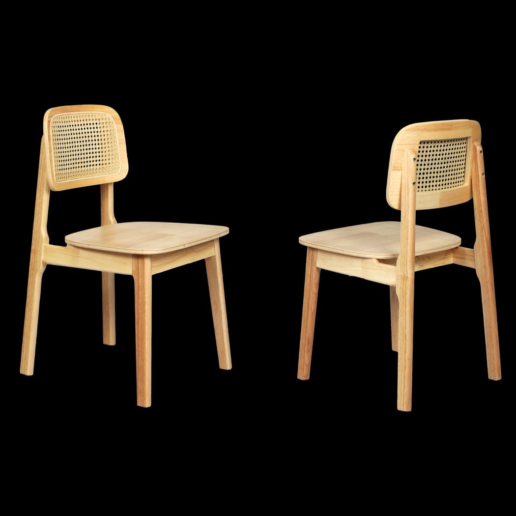 Versatile 8x Rattan Dining Chair Wooden Kitchen Chair  Sleek Modern
