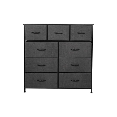 Versatile 9 Chest of Drawers Storage Cabinet  Foldable Function