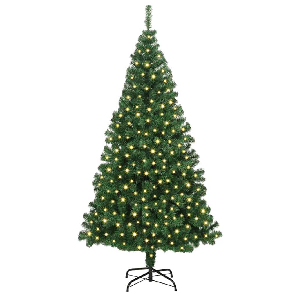 Versatile Artificial Christmas Tree Green 180cm PVCSteel and Plastic