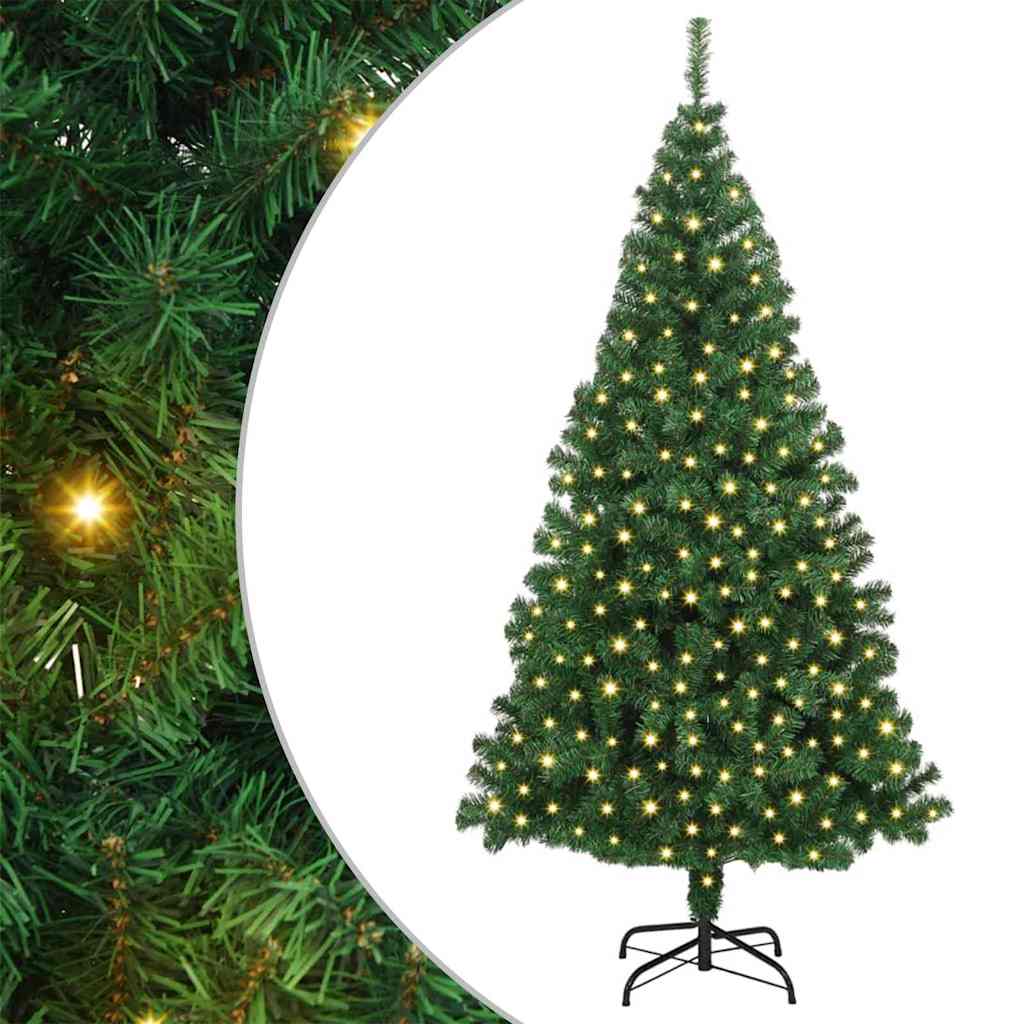 Versatile Artificial Christmas Tree Green 180cm PVCSteel and Plastic