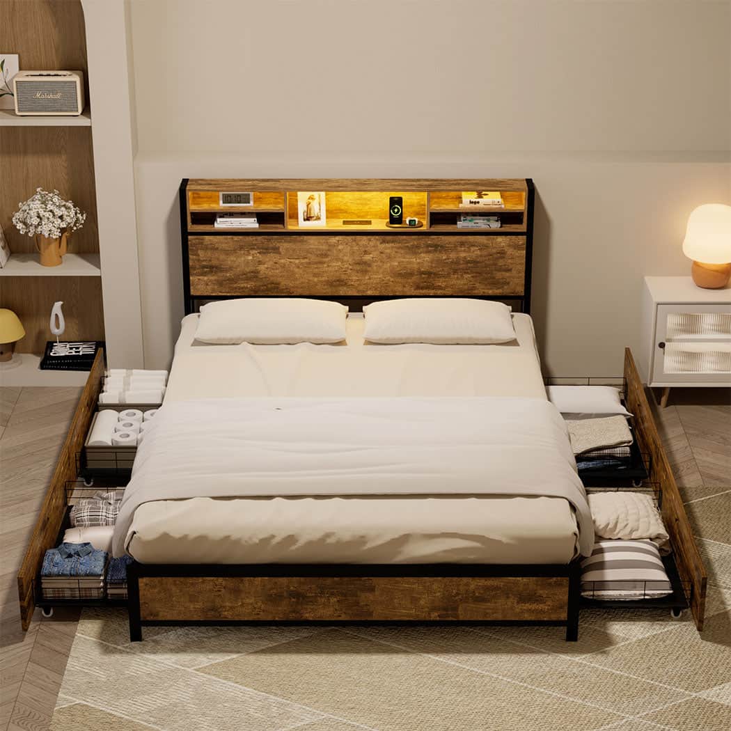 Versatile bed frame double  Durable Frame Classic Durable Compact