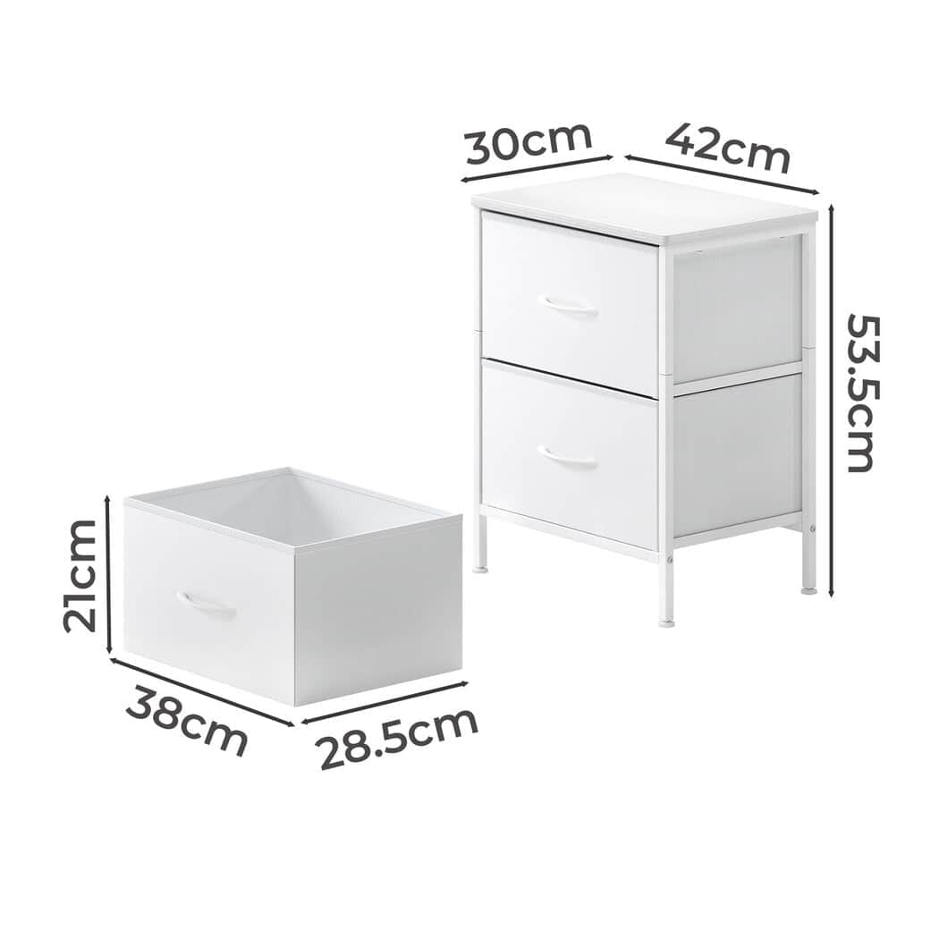 Versatile Bedside Table Storage Nightstand Bedroom Storage  Sleek