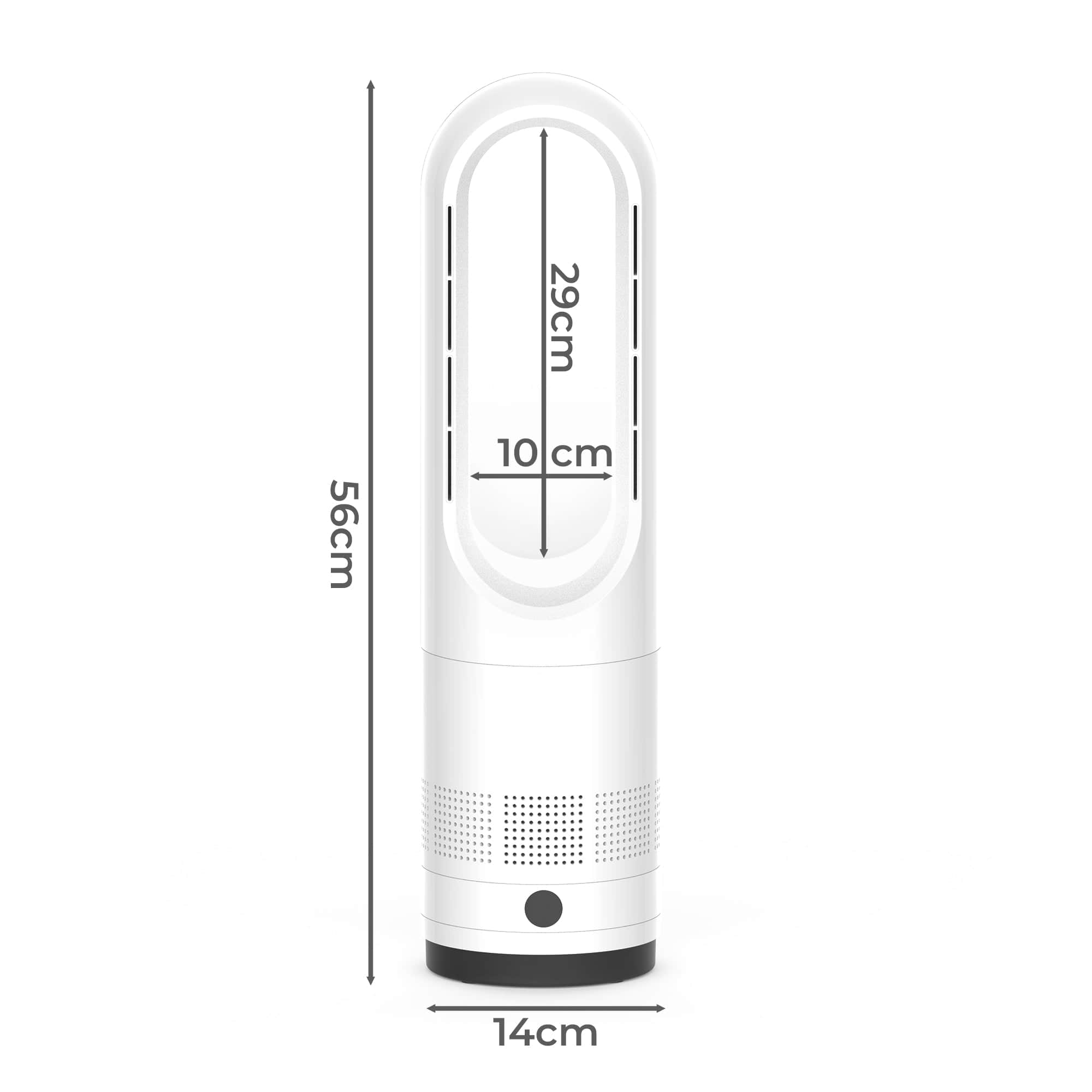 Versatile Bladeless Tower Fan 2 In 1 Cooler & Heater Fan  Premium