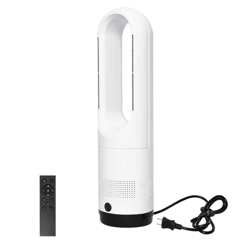 Versatile Bladeless Tower Fan 2 In 1 Cooler & Heater Fan  Premium