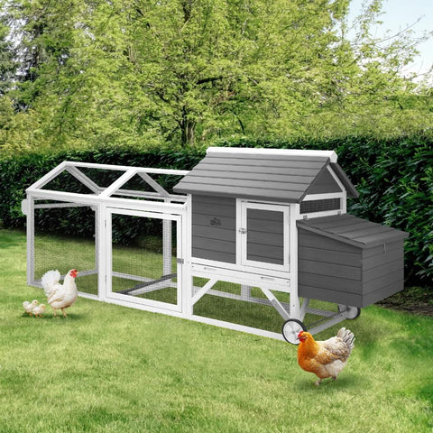 Versatile Chicken Coop and Rabbit Hutch Combo: Spacious Shelter for Pets