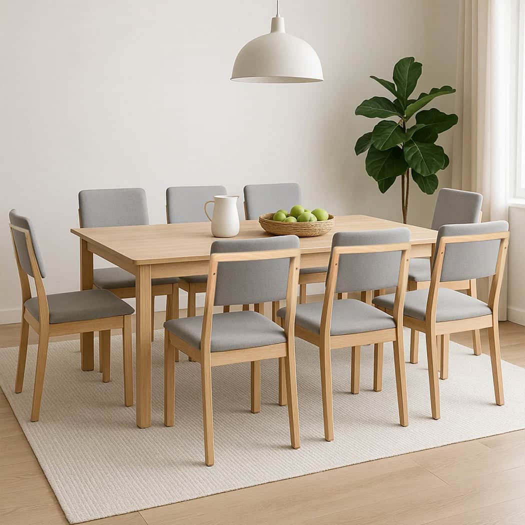 Versatile Dining Chairs 8 Upholstered Kitchen Chair  Easy Assembly