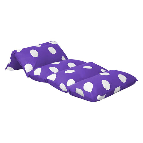 Versatile Foldable Mattress Kids Pillow Purple Medium  Space-Saving