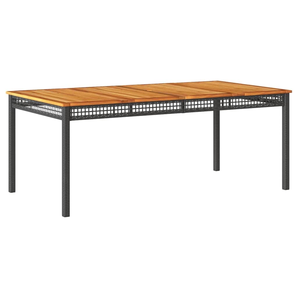 Versatile Garden Table Black 180x90x75 cm Home Decor Accent Boho